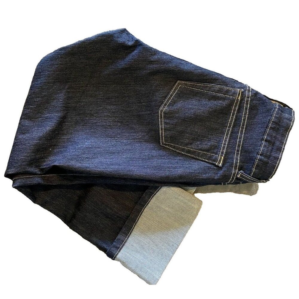 Merona Crop Jeans Woman Size 2R Dark Wash Denim Cuffed Capri Mid Rise NWOT Beach